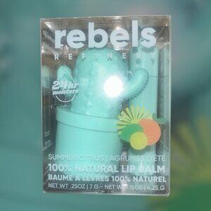 Rebels Refinery Cactus Lip Balm Summer Citrus 2 Pack NEW